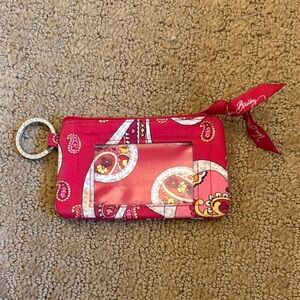 Vera Bradley Pink Paisley ID Holder